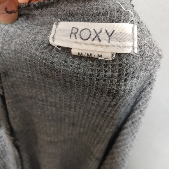 ROXY Waffle Knit Thermal Top Size M - Picture 11 of 13